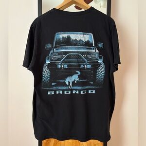 Ford Bronco tee shirt car racing jeep SUV 4x4